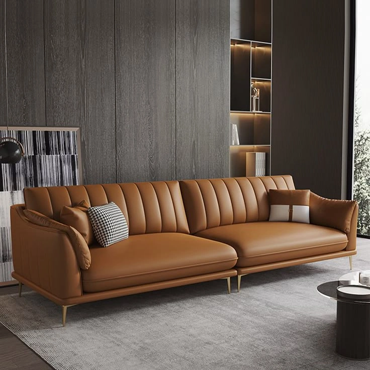 Brown leather sofa the best furniture shop in kozhikode